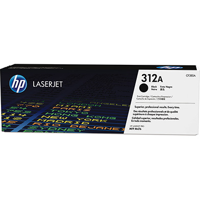 HP CNHPCF380A 312A Black Toner Cartridge (2,280 Pages)
